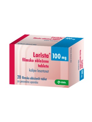 Lorista 100 mg. 28 tablets